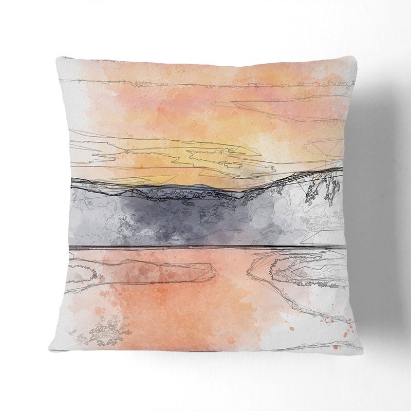 Square Throw Cushion, 40cm H x 40cm W x 15cm D