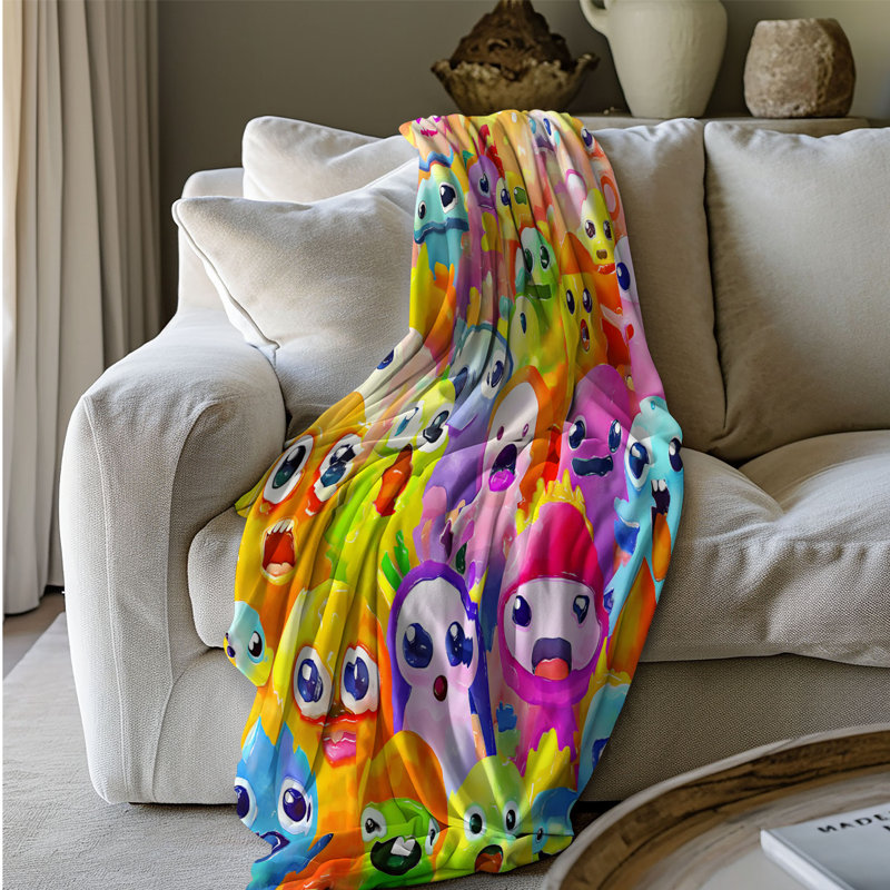 Beastly Horde - 1 Piece Premium Sherpa Blanket Throw Blanket, 50" W x 60" L