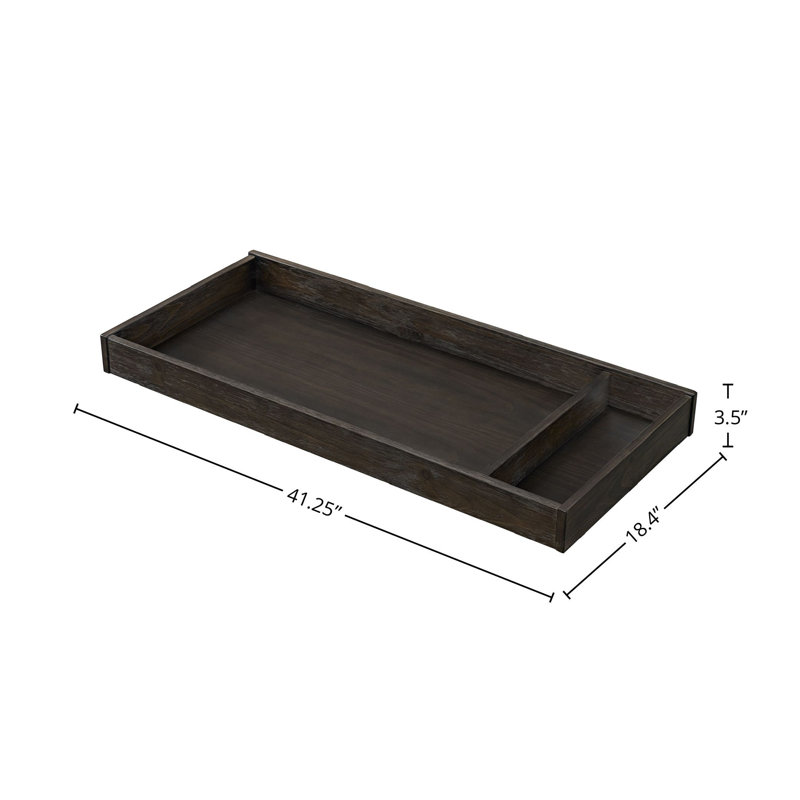Bello Pine Changing Tray, Cocoa