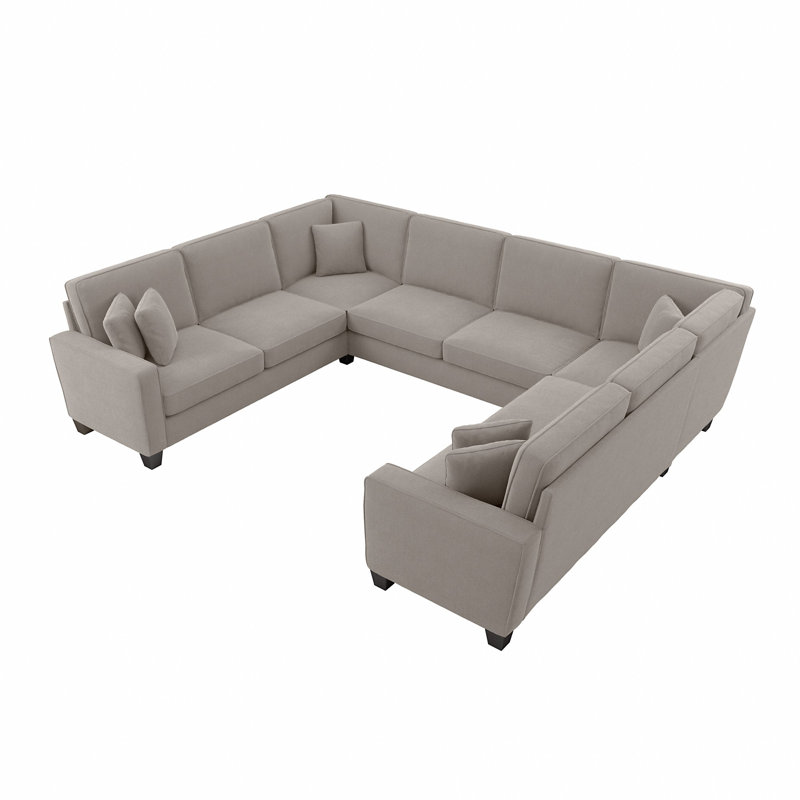 Canapé modulaire Alitza, Beige, H 36 po x l 125 po x P 99,01 po