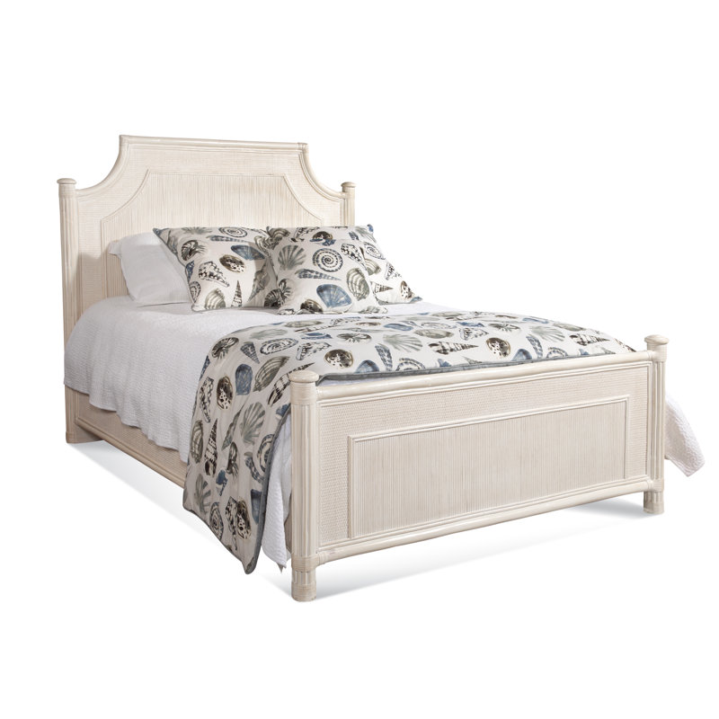 Summer Retreat Rattan Bed, Bisque, Queen