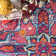 Aliece Bohemian Medallion Power Loom Performance Pink/Orange Rug