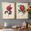 «Red Botanical III», ensemble de 2 reproductions d'art sur toile encadrées-61455409-61455415