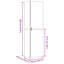 Highboard 50X42.5X185 Cm Engineered Wood-1532192586