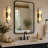 Ephraim 20" Height Dimmable Modern Flush Mounted Sconce Wall Light With Alabaster Shade-1828940688-1819640764