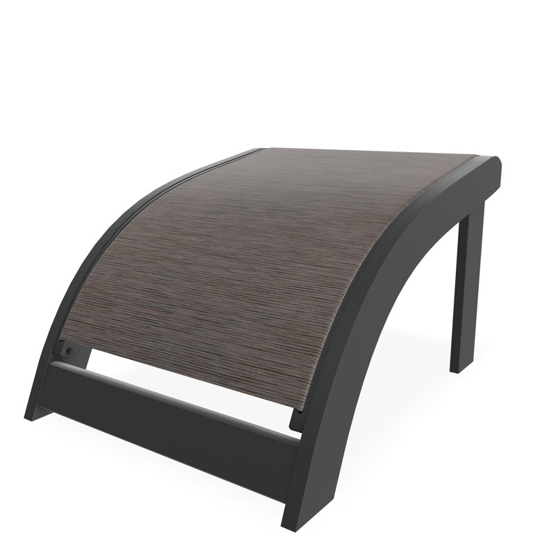 Marine Grade Polymer Sling Adirondack Ottoman, Graphite, James