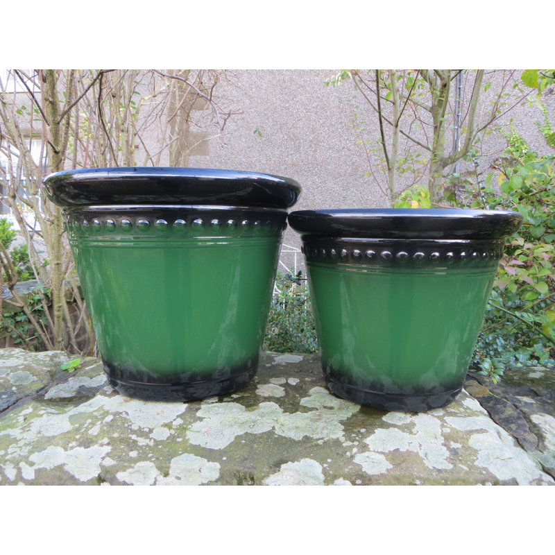 Fairview Pot Planter, 34cm H x 40cm W x 40cm D, British Racing Green