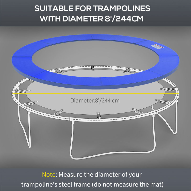 Freeport Park 8cm PVC Frame Pad Compatible With Round Trampoline