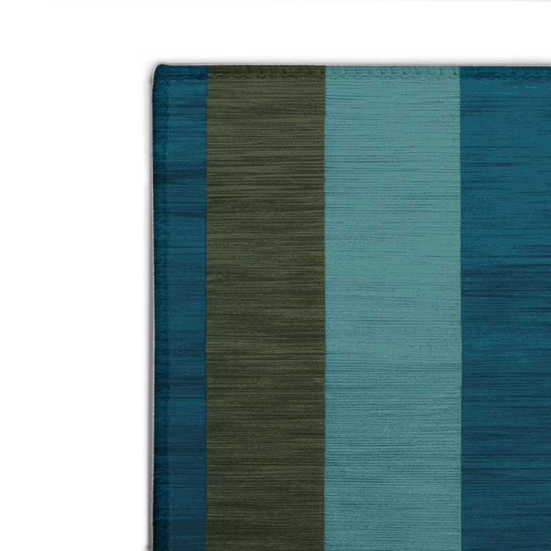 Tapis d'intérieur et d'extérieur à carreaux bleu, Rectangle 4pi x 6 pi