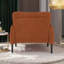 Chaise d'appoint en velours côtelé ergonomique avec poches latérales, structure en bois massif-2144575396