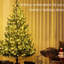 Arbre de Noël artificiel de 7 pi, conception avec 2931 pointes, 310 lumières à DEL, facile à installer, ignifuge pour une installation bicolore au bureau, foyer d'extérieur
