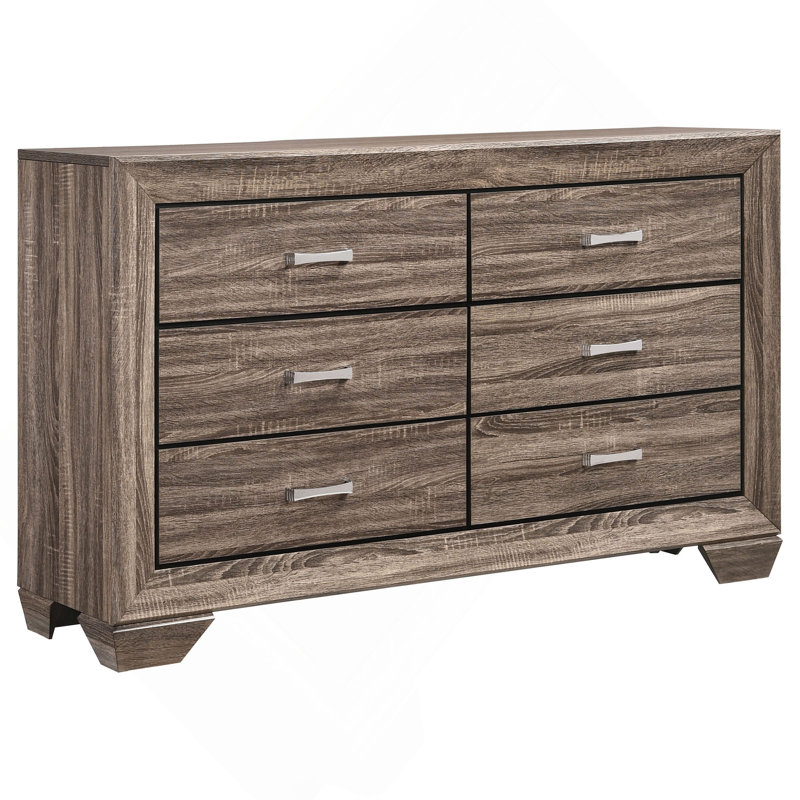 Commode et commode de chambre taupe délavée, Taupe
