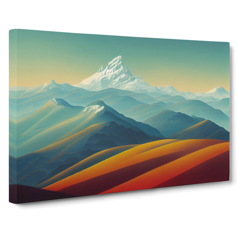 Riveting Mountain Landscape - Wrapped Canvas, 40cm H x 60cm W x 3cm D