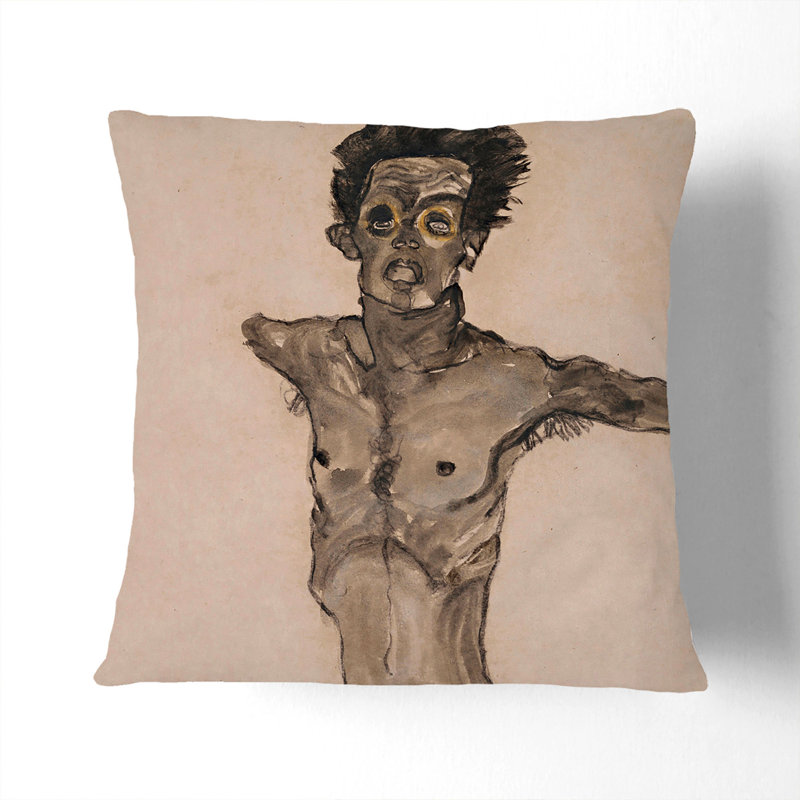 Square Cushion, White, 40cm H x 40cm W x 15cm D