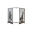 Tall Pines 2 Panel Steel Fireplace Screen