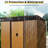 8 X 6 Ft Outdoor Metal Storage With Lockable Door  Coffee . Spacious Area. Design. For Patio And Lawn 8Ft 6Ft Shed Material. Transparent Panel For Visibility. Utility-126198144