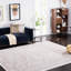 Tapis gris clair / crème tissé à la machine Calidia-31942833