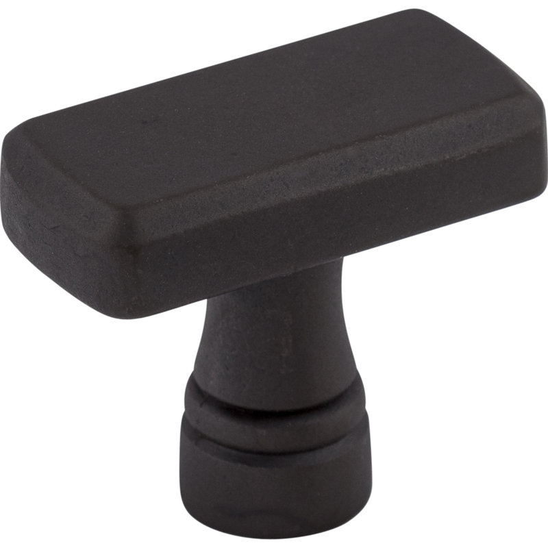 Kingsbridge Rectangle Knob, 1 3/8" Knob Length, Sable