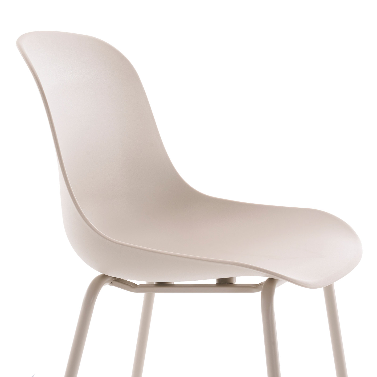 Meli Armless Dining Chairs, Cream