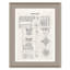Grecian doric, Grecian corinthian, ordre dorique, détails ioniques, détails composites, ordre composite et ordre toscan par David Phoenix - ensemble de 9 impressions encadrées sur papier
