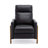 Mid-Century Modern Wood Frame Recliner With Chestnut Finish And Pocketed Coil Seating For Ultimate Comfort