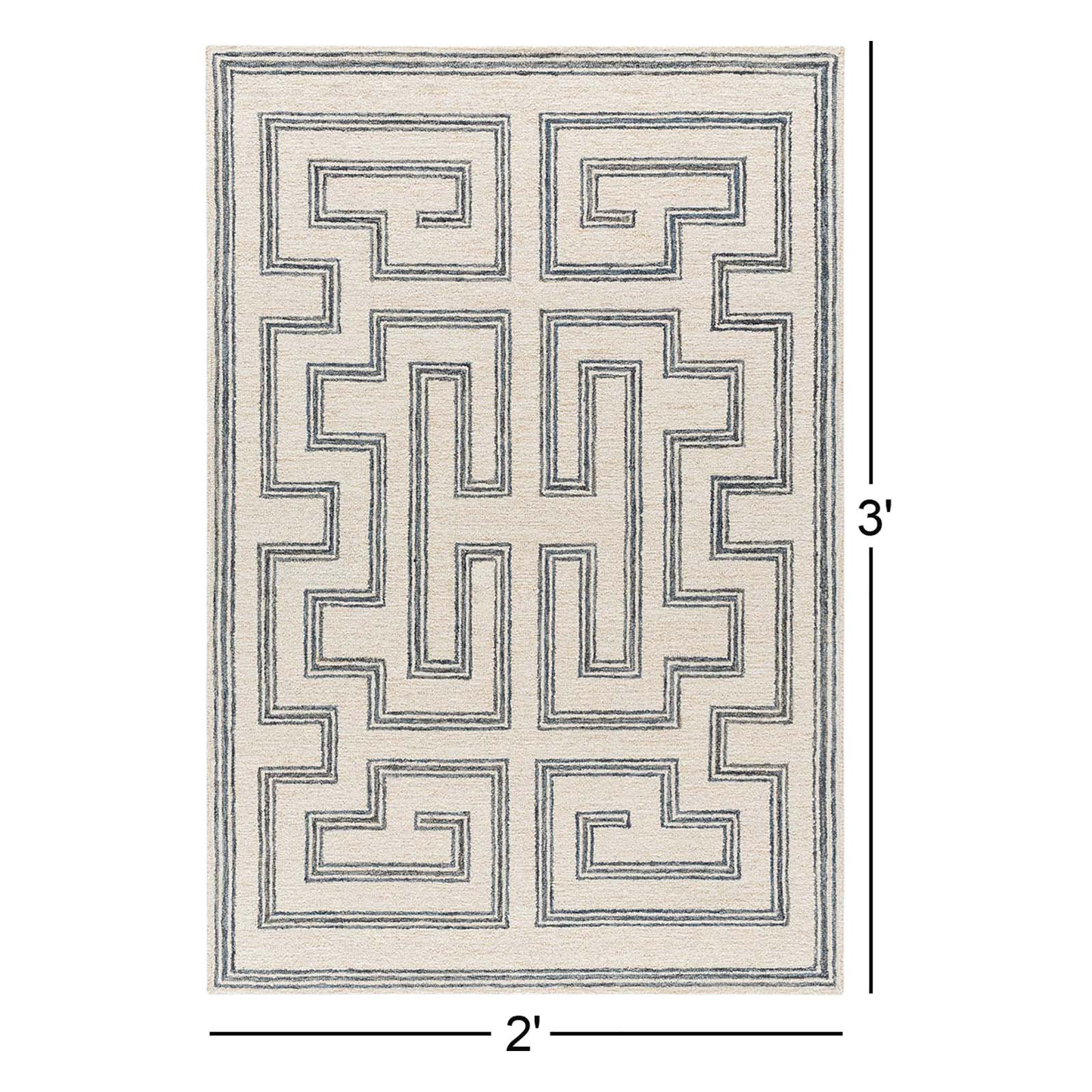 Desiree Hand-Tufted Geometric Rug, Rectangle 2' x 3'