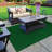 Mohawk Home Eventide Crosshatch Needle Punch Solid Green Color Rug