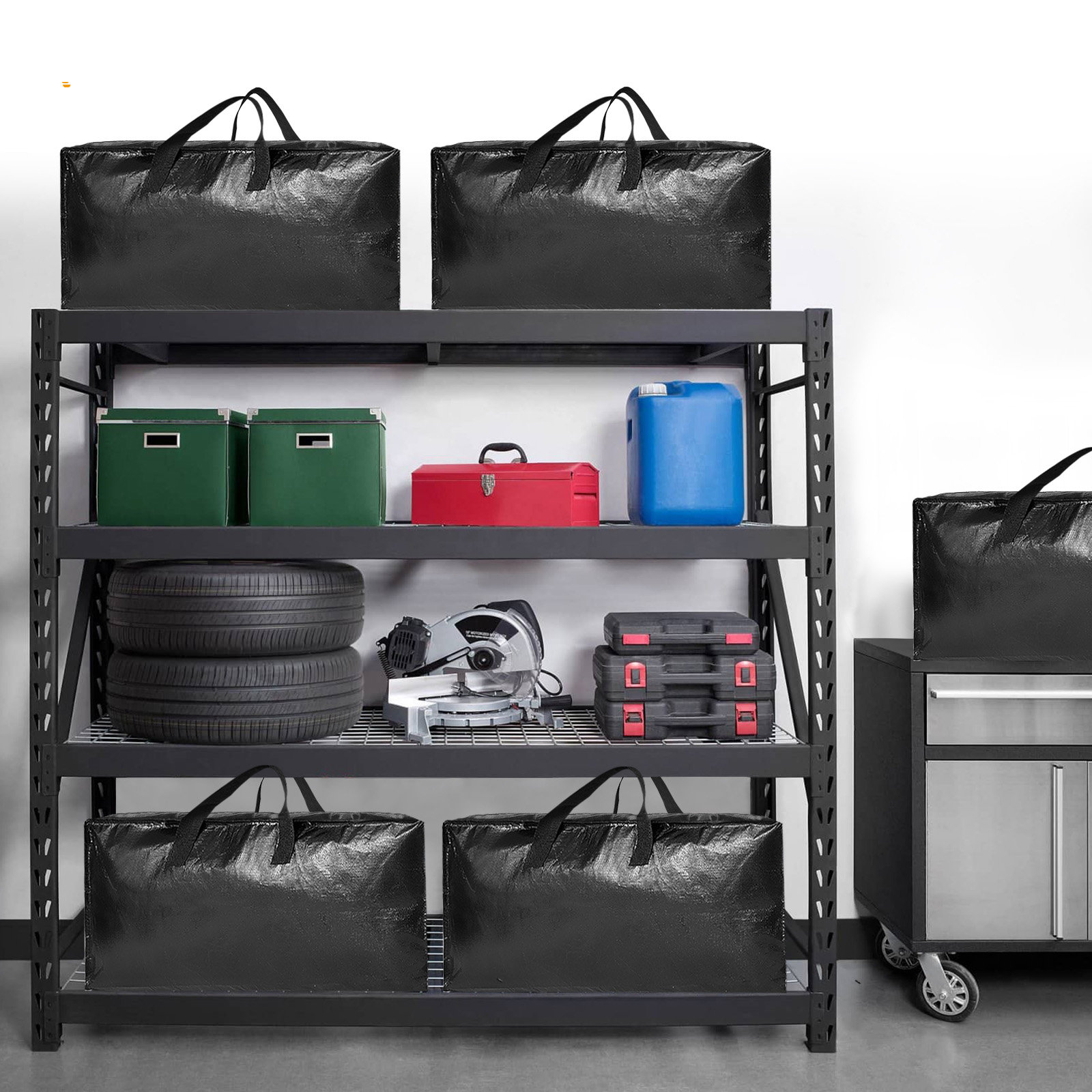 SpaceAid Heavy Duty Moving Bags, Extra Large Storage Totes W/Backpack