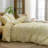 BESTOUCH Duvet Cover Set 100% Washed Cotton Linen Feel Lightweight-114986049-114986045