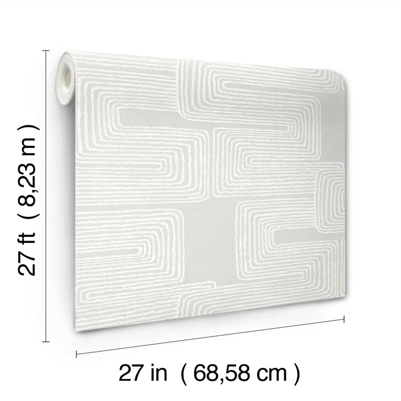 Papier peint Zulu, gris