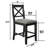 Upholstered Linen Counter Stool