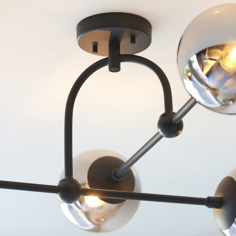 Cadel Glass Semi Flush Mount
