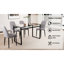 Ensemble de salle à manger élégant en verre trempé pour 4 personnes - table de cuisine élégante et durable avec chaises confortables