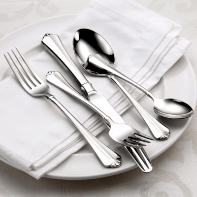 Julliard 20 Piece 18/10 Stainless Steel Flatware Set, Service for 4