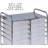 12-Drawer Rolling Storage Cart With Locking Wheels, Semi-Transparent Plastic Drawers, And Durable Work Surface For Home, Office, Or Craft Organization