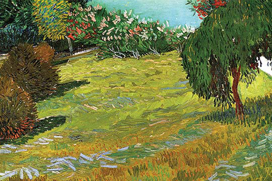 «Sunny Meadow Arles» par Vincent Van Gogh, reproduction d'art