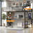 Twin XL Loft Bed with Desk and USB Charging Station, Noise-Free Metal Bed Frame for Small Spaces with LED