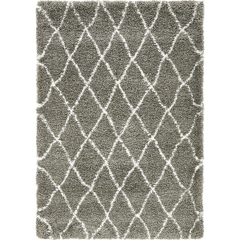 Reardon Grey Rug, Rectangle 122 x 183cm