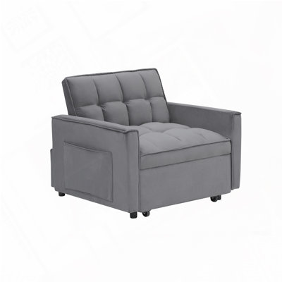 Convertible Sleeper Chair Sofa Bed Adjustable Pull Out Sleeper Chair