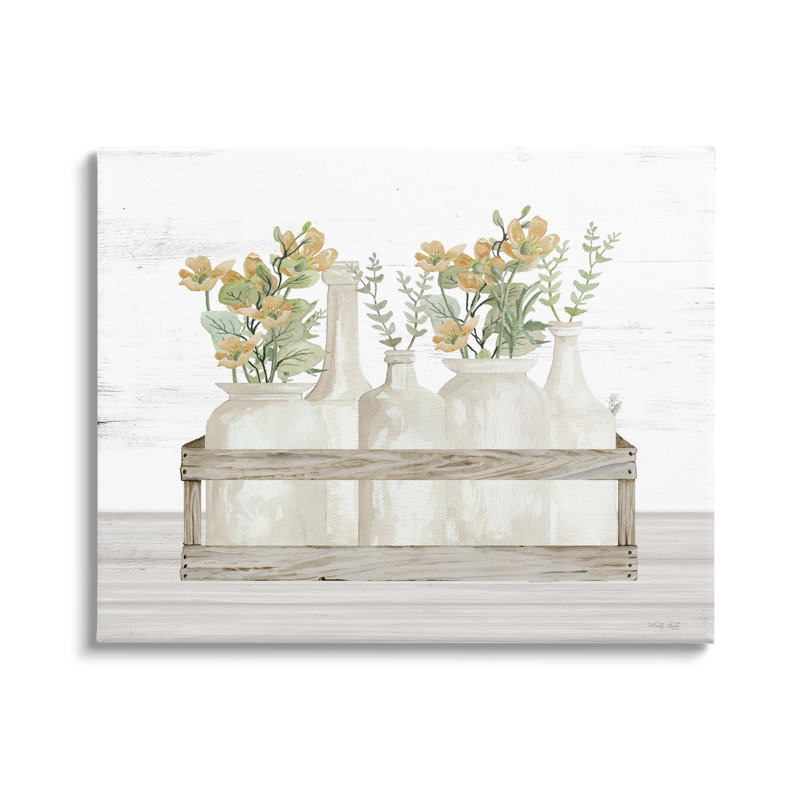 " Rustic Herb Jars " by Cindy Jacobs, 36" H x 48" W x 1.5" D