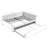 Daybed With Trundle Upholstered Tufted Sofa Bed, Sofa Bed Frame With Comfortable Backrest And Armrests