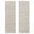 White Wood Intricately Carved Geometric Wall Decor Set of 2 16"W, 48"H