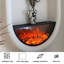 Foyer électrique décoratif encastré en forme de U 35,43 "noir-118373411