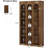 5-Tier Rustic Brown Farmhouse Arched Bookcase