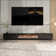 109'' W 2-Drawer TV Stand Media Console With Electric Fireplace Heater