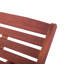Kerish 200 cm Long Reclining Acacia Single Chaise with Cushions and with Table