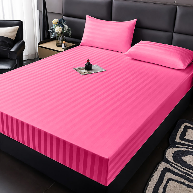 Microfiber Luxury 40cm Deep Fitted Sheet, Kingsize (5'), Pink
