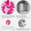 Fuchia et nuages liquides roses - horloge murale moderne-1163343168