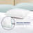 100% Viscose from Bamboo Trimmed Pillowcases Only, 300 Thread Count, Hidden Zipper, Cooling Breathable, Bedding Pillow Covers for Hot Sleepers - Gift-Ready Packaging, PACK OF 2 (Coastal Blue)-111673788-111673791