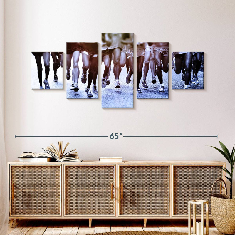 Marathon Jogging, 24" H x 55" W